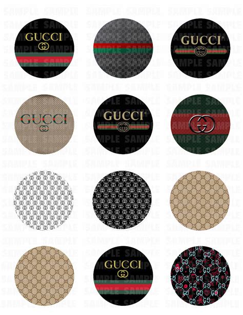 gucci cupcake tops.